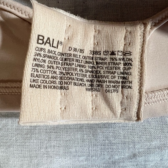 NWT Bali bra minimizer underwire 38D soft taupe - Picture 3 of 4